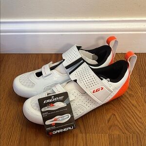 Garneau Tri X-Lite 3 Triathlon Cycling Shoes Size EU 40 / US 7 | White